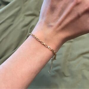 Dainty Gold Chain Link Bracelet